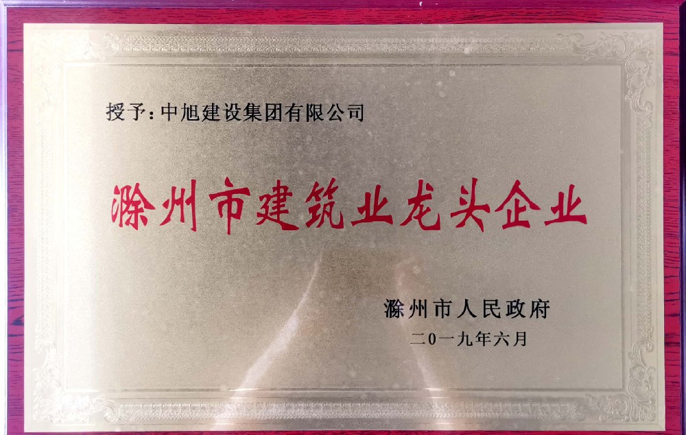 滁州市建筑業(yè)龍頭企業(yè)